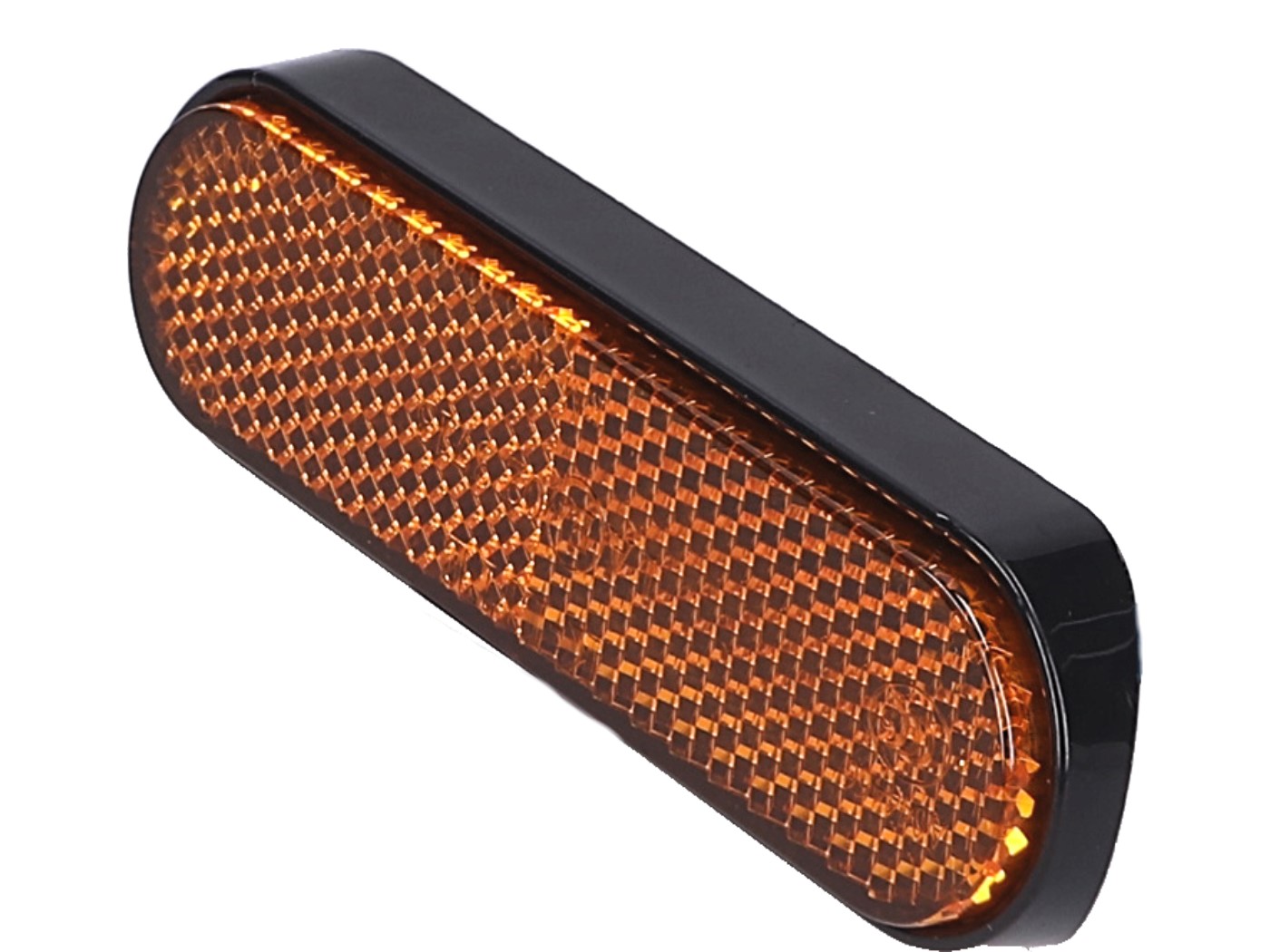 Voorvork reflector zelfklevend voor Aprilia Voorvorkreflector oranje 95x25mm zelfklevend - Afbeelding 1