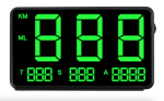 Snelheidsmeter GPS met tripmeter, beugel en USB lader