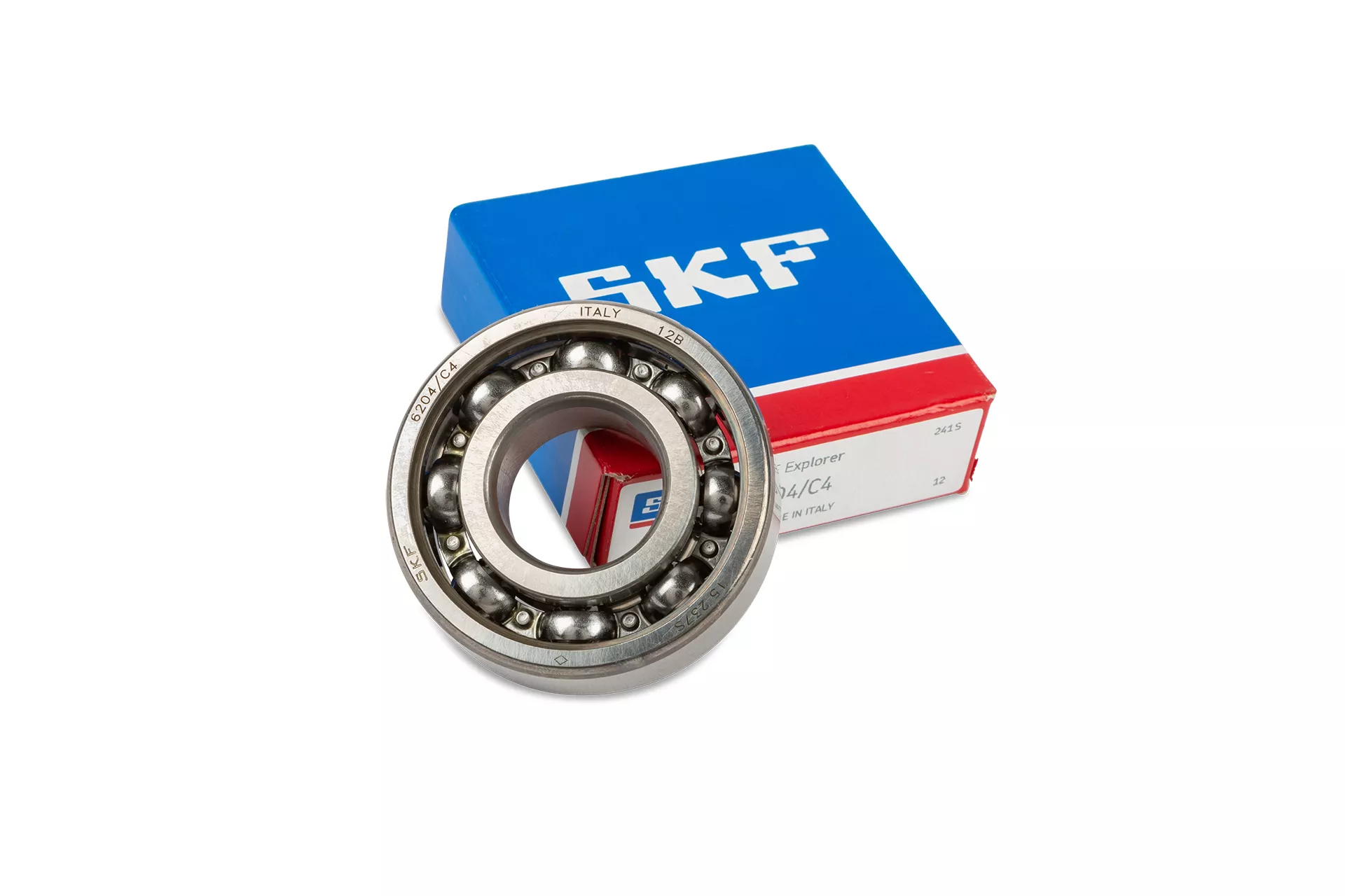 skf lager SKF Krukaslager 6204 C4 (Derbi D50B0, EBE, EBS) - Afbeelding 1