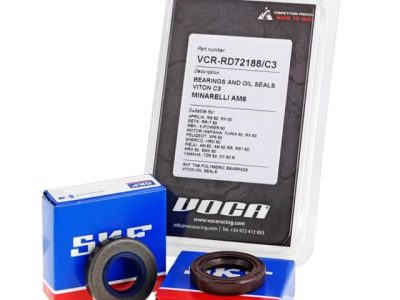 Krukaslager set Voca Racing 6303 C3 met stalen kooi (Minarelli AM6)